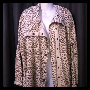 Free People leopard jacket